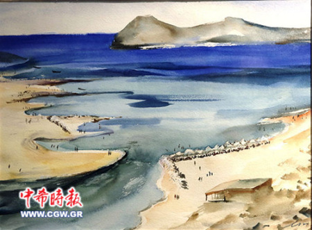 林慶華作品 《克里特的大?!罚ㄏED《中希時報》) 林慶華作品 《克里特的大?!罚ㄏED《中希時報》)