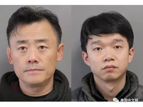 周立波與唐爽一同被捕,。照片由長(zhǎng)島納蘇郡警方提供,。(美國中文網(wǎng))