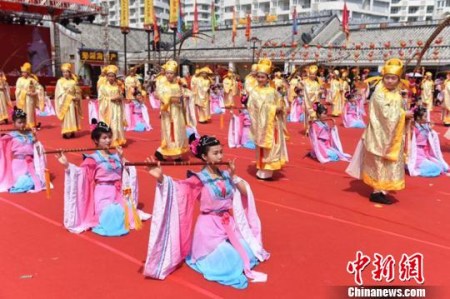 廣東惠東巽寮第六屆媽祖文化旅游節(jié)民俗表演,。　黃少卿　攝