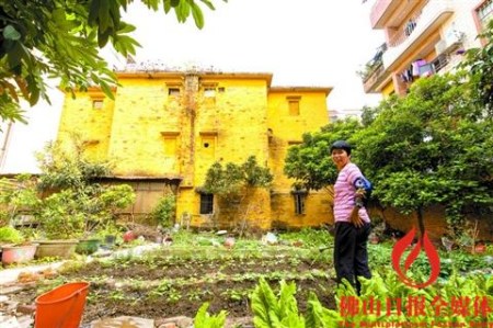 屋后的菜地上,,一位市民正在為其種植的蔬菜澆水,。 /佛山日?qǐng)?bào)記者王澍攝 屋后的菜地上,,一位市民正在為其種植的蔬菜澆水。 /佛山日?qǐng)?bào)記者王澍攝