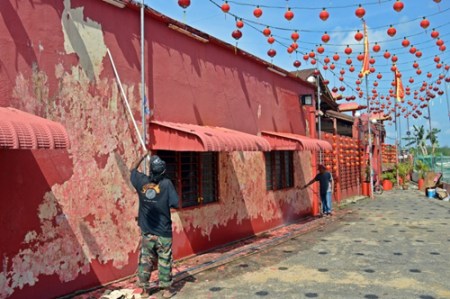 天后宮外墻將重新粉刷,,以煥然一新面貌迎接媽祖海陸巡幸 天后宮外墻將重新粉刷,以煥然一新面貌迎接媽祖海陸巡幸