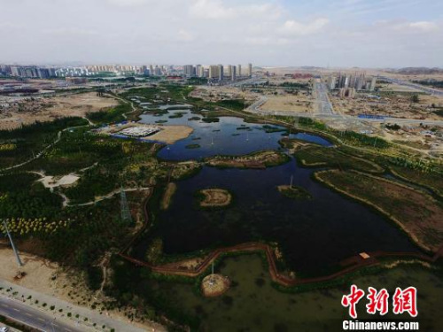 秦王川盆地北高南低,,這里正處于南部低洼地帶,地下潛流和自然降水在此匯集形成濕地,?!钇G敏 攝 秦王川盆地北高南低,這里正處于南部低洼地帶,,地下潛流和自然降水在此匯集形成濕地,。楊艷敏 攝 秦王川盆地北高南低,,這里正處于南部低洼地帶,,地下潛流和自然降水在此匯集形成濕地?!钇G敏 攝 秦王川盆地北高南低,,這里正處于南部低洼地帶,地下潛流和自然降水在此匯集形成濕地,。楊艷敏 攝