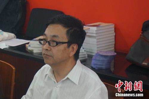 中國民間對(duì)日索賠聯(lián)合會(huì)會(huì)長童增,。湯琪 攝 中國民間對(duì)日索賠聯(lián)合會(huì)會(huì)長童增,。湯琪 攝