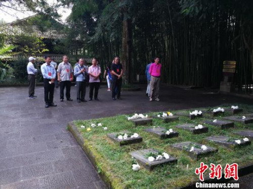 圖為海外僑胞代表團(tuán)參觀騰沖國殤墓園 劉云燕 攝 圖為海外僑胞代表團(tuán)參觀騰沖國殤墓園 劉云燕 攝