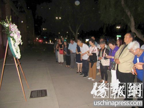 伍國慶贊揚華美博物館為族裔歷史研究所做出的貢獻,。(圖片來源:僑報記者翁羽攝) 伍國慶贊揚華美博物館為族裔歷史研究所做出的貢獻。(圖片來源:僑報記者翁羽攝)