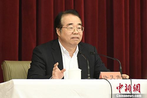 10月26日,，國務院僑辦召開學習貫徹黨的十九大精神專題會議,，黨組書記許又聲傳達十九大精神并提出學習貫徹要求,。 <a target='_blank' >中新社</a>記者 崔楠 攝