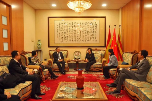 總領(lǐng)事林楠在總領(lǐng)館會見副主任郭軍一行 總領(lǐng)事林楠在總領(lǐng)館會見副主任郭軍一行