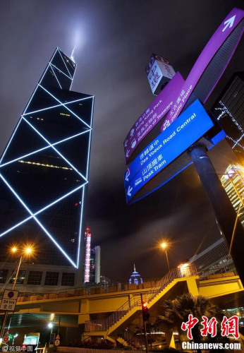香港中銀大廈,。作者:笑云/視覺中國 來源:視覺中國 香港中銀大廈。作者:笑云/視覺中國 來源:視覺中國