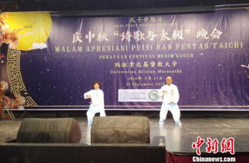 圖為中國(guó)“盧氏太極”表演?!$娦?攝 圖為中國(guó)“盧氏太極”表演,?!$娦?攝