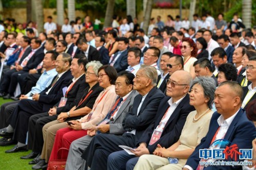 圖為出席開幕式的華人華僑,。駱云飛 攝