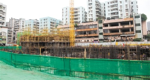 水南六里“三舊”改造項目建設現(xiàn)場,。