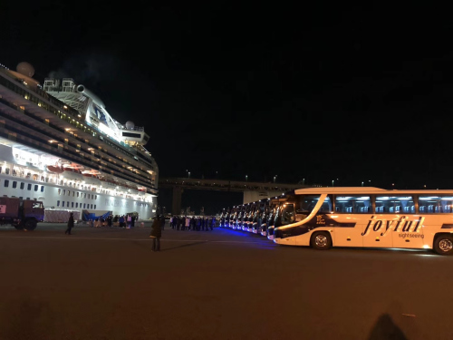 旅日僑胞協(xié)助駐日大使館送郵輪乘客回家,。(來源:《日本新華僑報》) 旅日僑胞協(xié)助駐日大使館送郵輪乘客回家,。(來源:《日本新華僑報》)