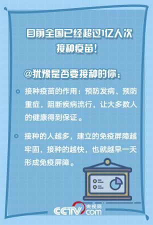 @所有人 你關(guān)心的新冠疫苗接種問(wèn)題有答案啦！