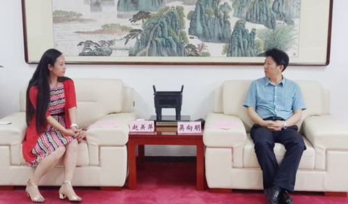 省僑聯(lián)黨組成員,、專職副主席吳向明會見美國德州安徽同鄉(xiāng)會副會長趙美萍
