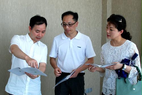 林東董事長向陳安副主任匯報LHD聯(lián)合動能項目工程的進(jìn)展情況
