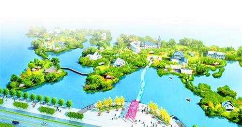 中國僑網(wǎng)圖為北湖僑鄉(xiāng)風(fēng)情園,。