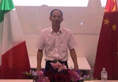 任力剛老師在意大利僑社講授國學(xué)與養(yǎng)生,。(意大利歐聯(lián)網(wǎng))