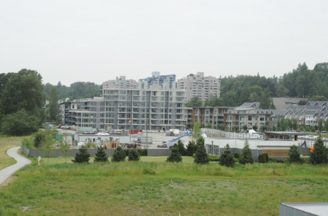 中國僑網(wǎng)“河區(qū)”已有部分樓盤完工并已入住大約200住戶。(加拿大《世界日報(bào)》/劉煥宇 攝)