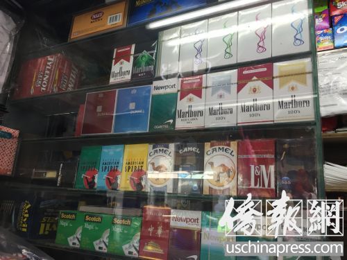 騙子瞄上了報亭出售的香煙。(美國《僑報》/蘇夏竹