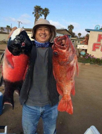 由于加州漁獵局禁止2月底前進(jìn)行石斑魚海釣活動(dòng),,不少喜歡海釣的人轉(zhuǎn)而前往墨西哥海釣,。(肖強(qiáng)提供)