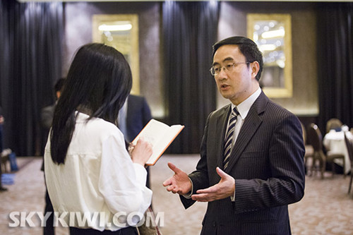 楊建議員接受天維網(wǎng)記者采訪,。(新西蘭天維網(wǎng)資料圖片)