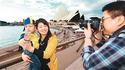 中國游客在澳大利亞