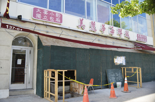 美麗華海鮮城今年初歇業(yè),。(美國(guó)《世界日?qǐng)?bào)》/俞姝含