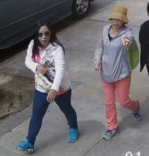 紐約警方公布金光黨嫌犯圖像,。(美國《世界日報(bào)》)