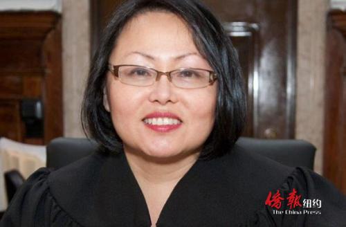 圖為華裔法官凌德麗,。