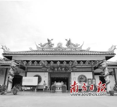 始建于1962年的增江冼太廟,,規(guī)模和外形均與茂名高州冼太廟相似。