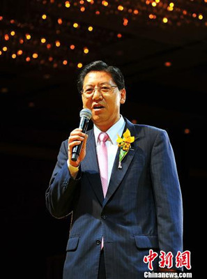中國僑網(wǎng)劉少賓公使致辭,。 王健 攝