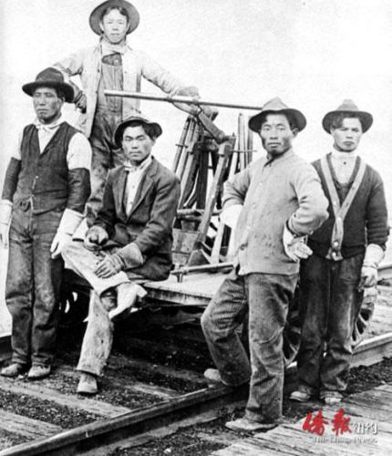 19世紀(jì)華人參與修建美國橫跨大陸鐵路,。