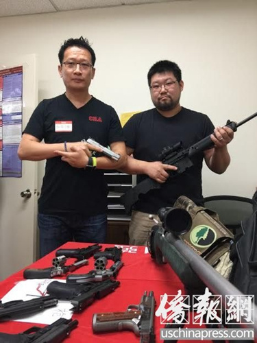 華人擁槍對保障家庭安全有極為重大的意義,。(美國《僑報》/任子晟