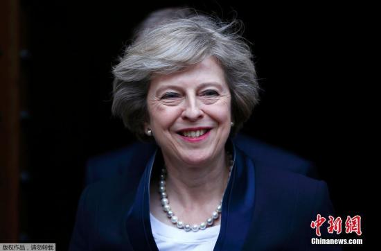 中國僑網(wǎng)資料圖:英國首相特雷莎·梅