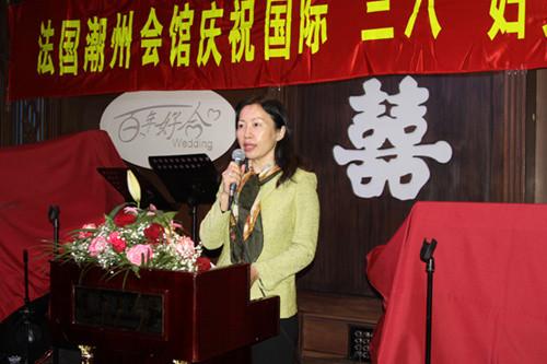 中國僑網(wǎng)陸青江致辭,。(法國《歐洲時(shí)報(bào)》/張新 攝)