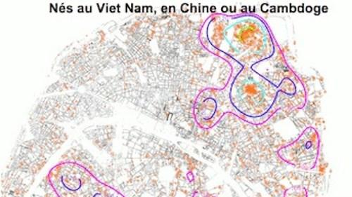 中國僑網(wǎng)2014年亞裔在巴黎地區(qū)登記大選投票的分布,。(法國《歐洲時(shí)報(bào)》援引法國國際廣播電臺(tái))