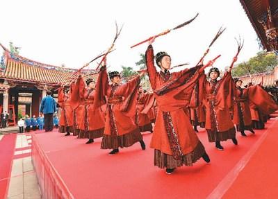 中國僑網臺北孔廟每年都舉辦隆重的春祭活動,。(資料圖片)