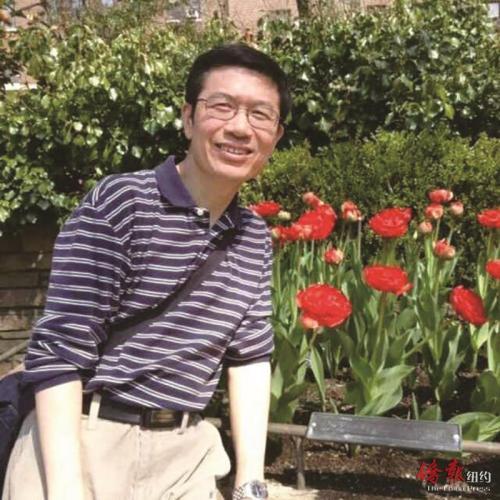 中國僑網(wǎng)傅晨鐘近影,。(美國《僑報》)