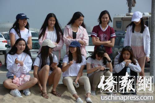 中國僑網(wǎng)一群參加義工活動的華人新移民孩子,。(美國《僑報(bào)》/夏嘉 攝)