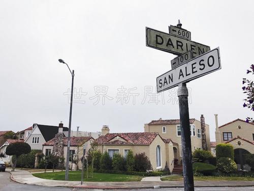 中國僑網(wǎng)San Aleso街上的一華裔住宅,,遭入室搶劫,。(美國《世界日報》/李秀蘭 攝)