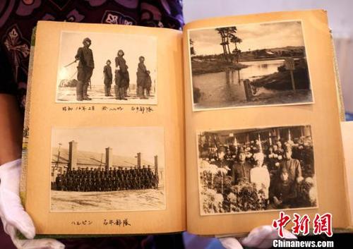 中國僑網(wǎng)圖為侵華日軍第七三一部隊(duì)野外訓(xùn)練照片資料,?!⊥跏妗z