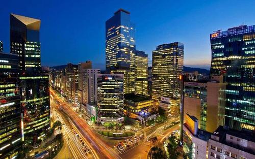 中國僑網(wǎng)首爾夜景(韓聯(lián)社)