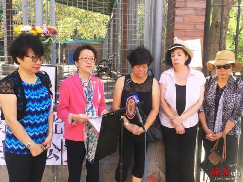 中國僑網(wǎng)死者家屬希望在陳倩雯的幫助下,,能為死者討回一個公道,。(紐約《僑報》/張晶攝)