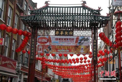 中國僑網資料圖:英國倫敦唐人街,。 中新社記者 周兆軍 攝