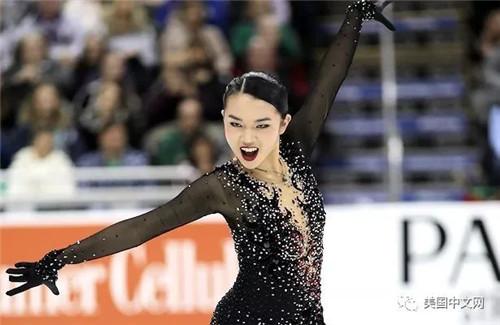 中國僑網(wǎng)陳楷雯(Karen Chen),,18歲,,生于加州費(fèi)利蒙(Fremont),父母均來自中國臺灣,。2017全美花滑錦標(biāo)賽女單冠軍,,現(xiàn)為美國花樣滑冰國家隊隊員,。(美國中文網(wǎng) 官子俊 攝)