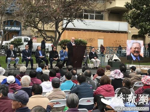 中國(guó)僑網(wǎng)陳杰民表示,,李孟賢力挽狂瀾,把舊金山充滿危機(jī)的經(jīng)濟(jì)狀況帶回正軌,。(美國(guó)《僑報(bào)》/吳卓明 攝)