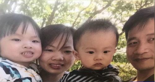 中國僑網游修慶和陳玉梅及兩名子女的合照。(美國中文網資料圖)