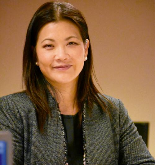 中國僑網(wǎng)美國華裔檢察官湯曉慧領表參選舊金山地方檢察長,。(美國《世界日報》/李秀蘭 攝)