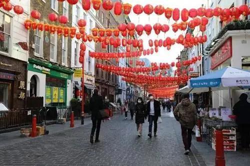 中國(guó)僑網(wǎng)資料圖:倫敦游客寥寥的唐人街,。(《歐洲時(shí)報(bào)》賈茹 攝)
