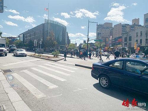 中國僑網(wǎng)紐約法拉盛緬街公車專用道項(xiàng)目計(jì)劃在未來兩周內(nèi)試行,。(美國《僑報(bào)》/張晶 攝)